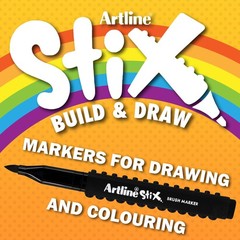 Stix Brush Markers, Assorted Color Set of 20