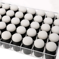 Finger Sponge Daubers with Storage Box for Painting Chalk Ink Craft 40 Pcs