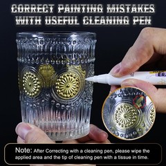 Mirror Chrome Markers 4 PACK, 3 Colors Permanent Metallic Markers & 1 Clean P…