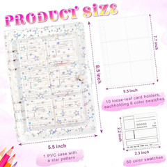 60 Pcs Swatch Cards A5 Watercolor Swatch Paper Color Swatch Painters Color Diar