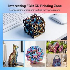 AMOLEN Silk PLA 3D Printer Filament 1KG, Quad Blue/Yellow/Red/White