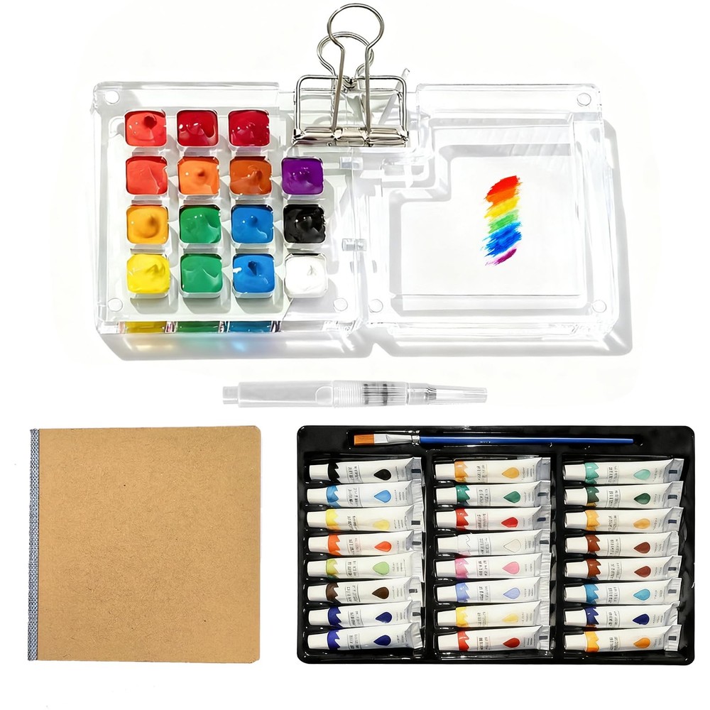 Mini Travel Set – Professional Pocket Palette with Vibrant Colors, Includes P…