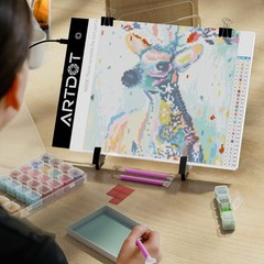 A4 LED Light Pad for Diamond Painting, USB Powered, Adjustable Brightness