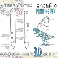 Super 3D Pen 1.75Mm ABS and PLA Compatible 3D Printing Pen