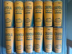 CRAYOLA FINGER PAINT POWDER Assorted Colors 12 NOS Never Opened Never used Full