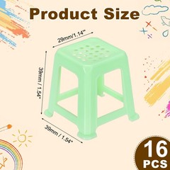 16Pcs Mini Canvas Stands for Painting, Small Canvas Stands, Green