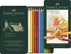 Farber Castel polychromos 12 colored pencil with color pencil 110012 NEW