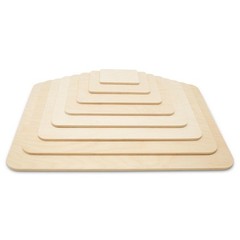 Wood Rectangle Plaque 8″, 1/4 Thick Rounded Edged Blank Wood Sign | Woodpeckers