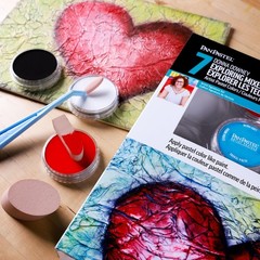 Artist Pastels by GOLDEN, Exploring Mixed Media I – Donna Downey Set, 7 Color…