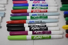 Lot of 79 Expo Low Odor Fine TIp Ultra Fine Tip Various Colors Back to School