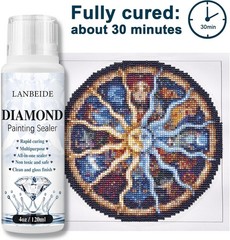 2 Pack 240ML Diamond Painting Sealer, 5D Diamond Painting Art Glue Permanent …