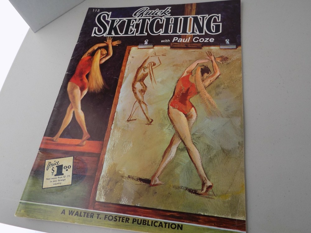 Quick Sketching, Paul Cose, Walter T Foster, 1980s, no marks, no undesired odor