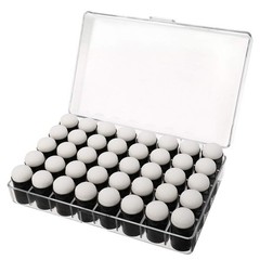 Finger Sponge Daubers with Storage Box for Painting Chalk Ink Craft 40 Pcs