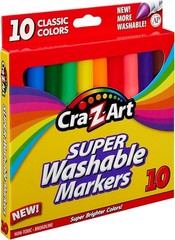 10ct Classic Washable Broadline Markers – Colorful Creativity for Kids