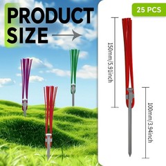 Weather Resistant 15 cm Red Ground Marking Whiskers for Driveway and Field Use