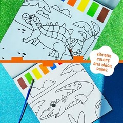 Watercolor Fun Value Pack – 2 Paint with Water Kits for Dinosaurs – Jungle