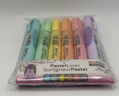 Marvy Pastel Liner Pen Set Art Supplies, Large Tip, Multiple Colors