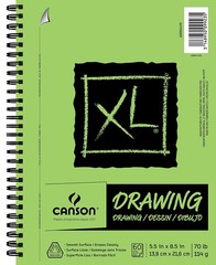 Canson XL Series Drawing Paper, Wirebound Pad, 5.5×8.5 inches, 60 Sheets (70l…