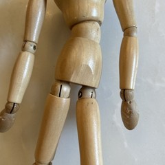 Wooden Artist’s 11 1/2” Model with Articulated Joints