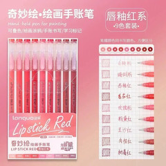4 Colors Glitter Effects Gel Pen1.0Mm/0.5Mm Large Capacity Student Writing Pen P