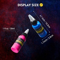 Magicfly Airbrush Paint, 16 Colors Acrylic Airbrush Paint Set 30 ml/1 oz, Rea…