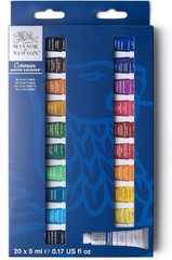 Cotman Watercolor Paint Set, 20 Colors, 5ml Tubes, Beginners, Indoor