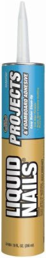 Liquid Nails Projects & Foamboard Adhesive Plywood, Hardboard, Masonry Cartridge