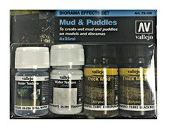 Mud & Puddles Pigment Set 4x35ml 1.1 Fl Oz Pack of 4