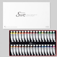SHINHAN SWC Premium Artist Grade Watercolor Paint Set 32 Colors 15ml Tubes