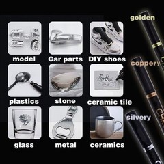 Liquid Chrome Mirror Marker Pens Waterproof Diy Paint Pen Craftwork Pen