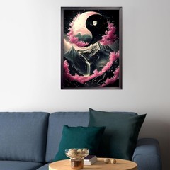 CEOVR Cherry Blossoms Diamond Painting Kits 12×16 inches, WX10334-pink,dark