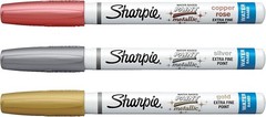 Metallic Assorted Paint Markers, 3-Pack – Perfect for Signs and Scrapbooking