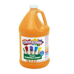 Paraben-Free Tempera Paint for Kids – 1 Gallon, Vibrant Orange Non-Toxic and Mad
