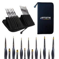 Paint Brushes Set of 13 Detail Brushes for Acrylic Oil Watercolor Nail Art