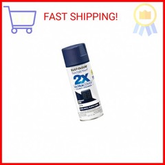 Rust-Oleum 249854 Painter’s Touch 2X Ultra Cover Spray Paint, 12 oz, Satin Midni