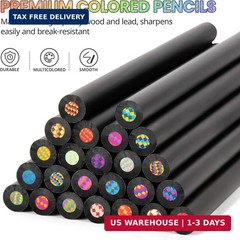 Yangmei Art Supplies 12 Rainbow Colored Pencils, Teen Girl Gifts Trendy Stuff, A