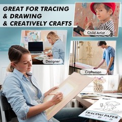 Koala Premium Tracing Paper 8.5×11 inch Transparent Tracing Paper 38lb/60gsm …