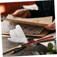 Porcelain Brush Holder Rest Ceramic Brush Holder Magnolia Shape Brush Holder …