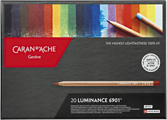 CREATIVE ART MATERIALS Caran D’Ache Luminance Colored Pencil Set of 20 (6901.720