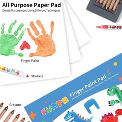 Fun & Engaging Finger Paint Pads for Kids – 2-Pack, 12″x16″, Non-Absorbent