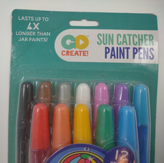 NIP Go Create! 12 color Suncatcher Paint Pens 6 ML Sealed