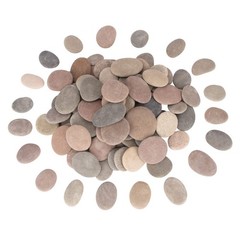 [About 94 PCS – 100 PCS](18 Pounds) Craft Rocks,Painting Rocks,2.1″-3.5″ Rive…