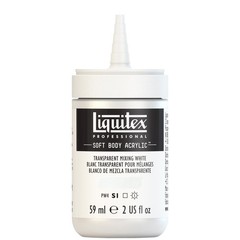 Professional Soft Body Acrylic Paint 59ml 2oz Transparent Mixing White Art