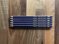 Faber Castell Gold Faber Pencil Set 2H-6B New