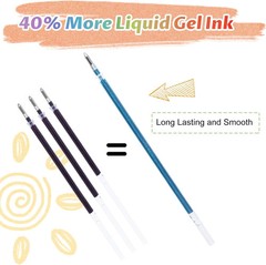 Glitter Gel Pens with Case for Adult Coloring Books, 100 Color Glitter Pen Set..