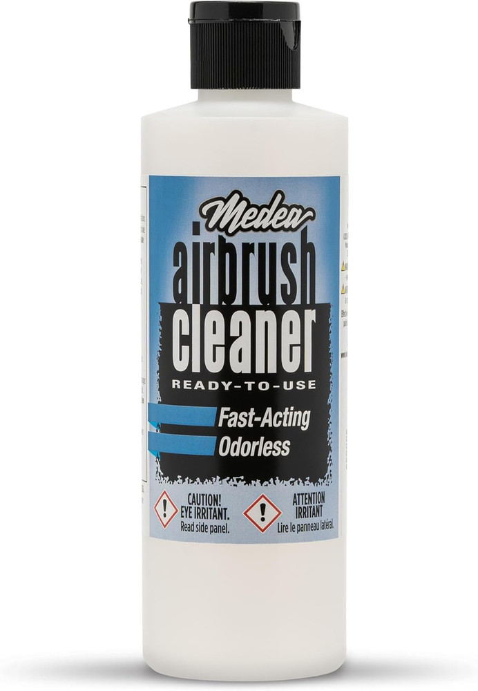 Medea Airbrush Cleaner 8 oz – Ready-To-Use Solution For Airbrushes Paint