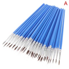 50Pcs Flat Paint Brushes with Nylon Hair Small Brush Bulk for Detail Painting Jf