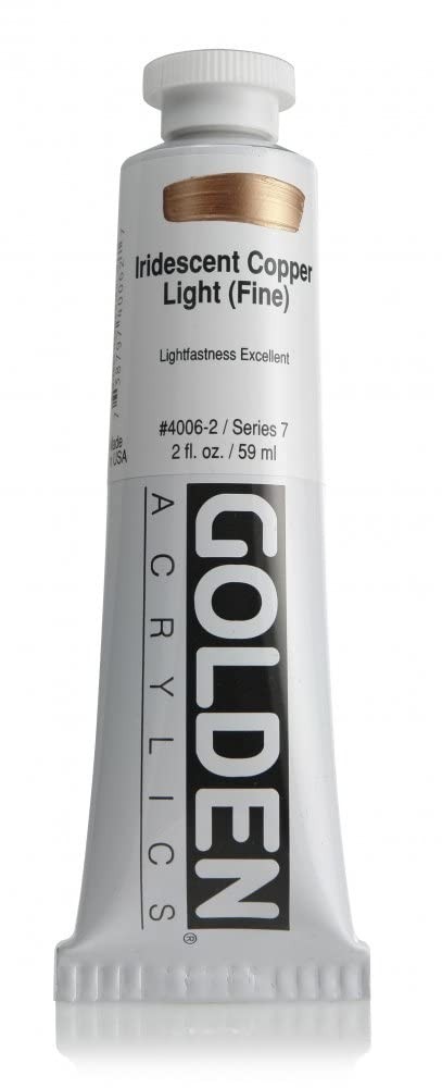 Heavy Body Acrylics Iridescent Copper Light Fine 2 Fl Oz Tube Opaque Paint