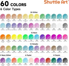 Gel Pens, 120 Pack Gel Pen Set 60 Colored Gel Pen with 60 Refills for Adults …