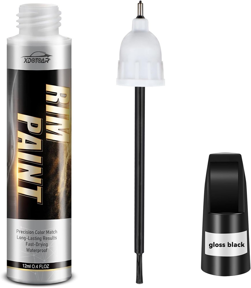 Matte Black Rim Touch Up Paint, Efficient Wheel Paint Pen for Metal, Also Match
